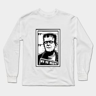 Frankenstein Mugshot Long Sleeve T-Shirt